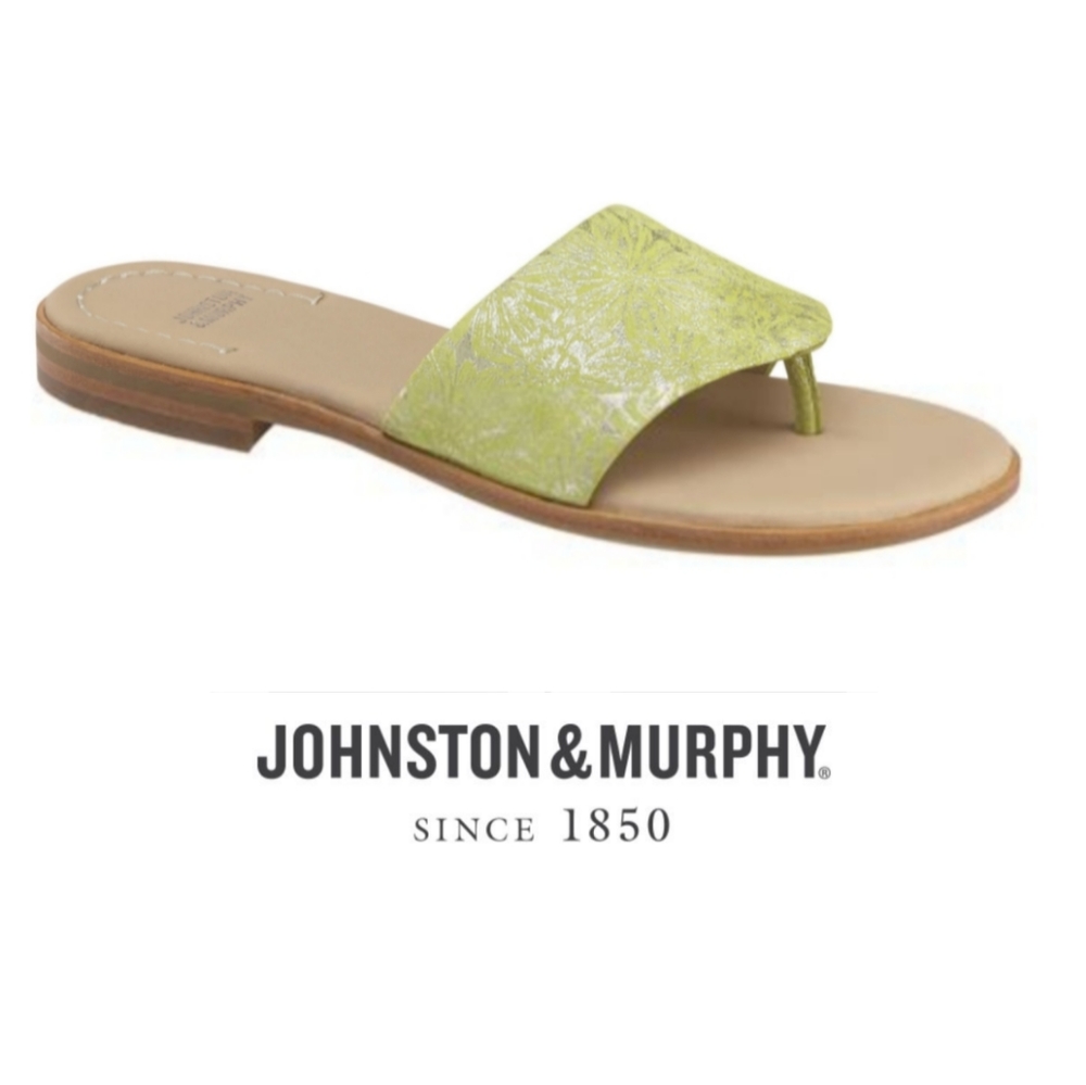 Johnston & Murphy Green Sandals